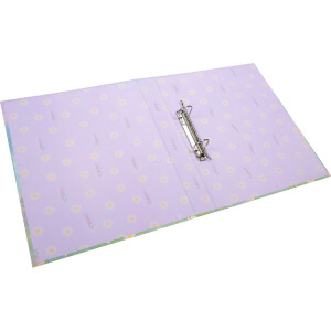 Taccuino a anelli Goldbuch Wiesenglück 26x32 cm con stampa artistica e meccanismo a 2 anelli