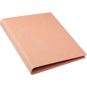 Quaderno a anelli Goldbuch A4 Summertime arancio 26x32 cm con rivestimento in lino Made in Germany