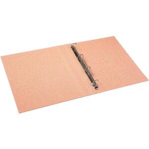 Quaderno a anelli Goldbuch A4 Summertime arancio 26x32 cm con rivestimento in lino Made in Germany