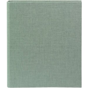 Blocco a anelli Goldbuch A4 Summertime verde sage 26x32 cm lino 4 anelli fermagli