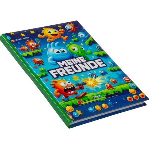 Libro amicizia Goldbuch Level Up! 15x21 cm DIN A5 88 pagine stampa artistica