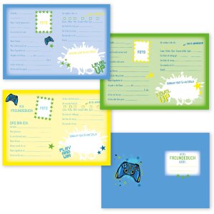 Libro amicizia Goldbuch Level Up! 15x21 cm DIN A5 88 pagine stampa artistica