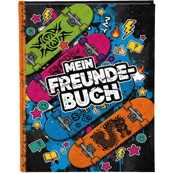 Libro amico Goldbuch Skateboards 15x21 cm DIN A5 con 88 pagine illustrate