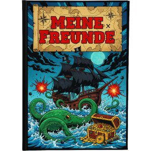 Libro degli amici Goldbuch Flaggschiff 15x21 cm, DIN A5, 88 pagine illustrate