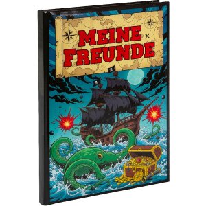 Libro degli amici Goldbuch Flaggschiff 15x21 cm, DIN A5, 88 pagine illustrate