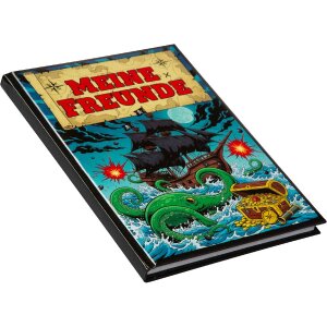 Libro degli amici Goldbuch Flaggschiff 15x21 cm, DIN A5, 88 pagine illustrate