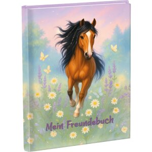 Libro amicizie Goldbuch Wiesenglück 15x21 cm DIN A5 88 pagine stampa artistica