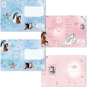 Libro amicizie Goldbuch Wiesenglück 15x21 cm DIN A5 88 pagine stampa artistica