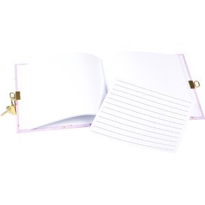 Diario Goldbuch Sweet Beat 16,5x16,5 cm, 96 pagine, finitura oro, lucchetto