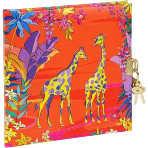 Diario Goldbuch Wild Life Giraffa 16,5 x 16,5 cm, 96 pagine, decorazione dorata