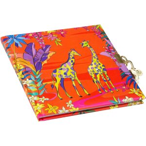 Diario Goldbuch Wild Life Giraffa 16,5 x 16,5 cm, 96 pagine, decorazione dorata