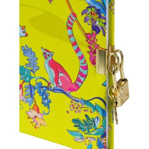 Taccuino Goldbuch Wild Life Lemuri 16,5 x 16,5 cm Oro o Argento