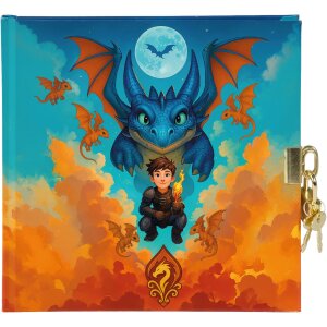 Taccuino Goldbuch Drachenfreund 16x16 cm, bianco, con...