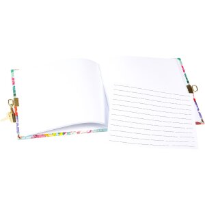 Diario Goldbuch Velvet Bloom 16x16 cm Oro o Argento