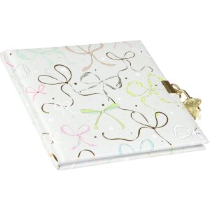Taccuino Goldbuch Ribboné mint 16,5 x 16,5 cm con stampaggio dorato e chiusura in oro o argento