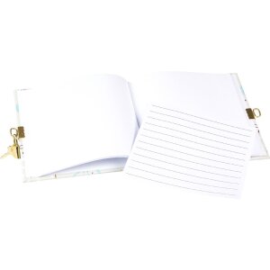 Taccuino Goldbuch Ribboné mint 16,5 x 16,5 cm con stampaggio dorato e chiusura in oro o argento
