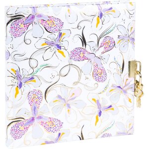 Taccuino Goldbuch Orchid Mood White 16x16 cm con stampa...