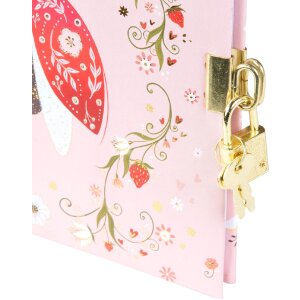 Diario Secret Garden Ornamentale Goldbuch 16x16 cm, oro, 16,5x16,5 cm