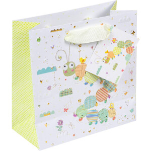 Borsa regalo Goldbuch Little Loop 18x8 cm con stampaggio oro su cartone stampato