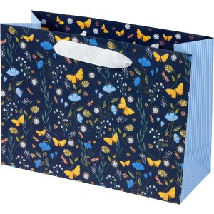 Tasca regalo Goldbuch Secret Garden notte blu 18x10 cm