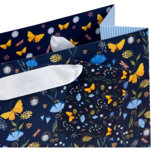 Tasca regalo Goldbuch Secret Garden notte blu 18x10 cm