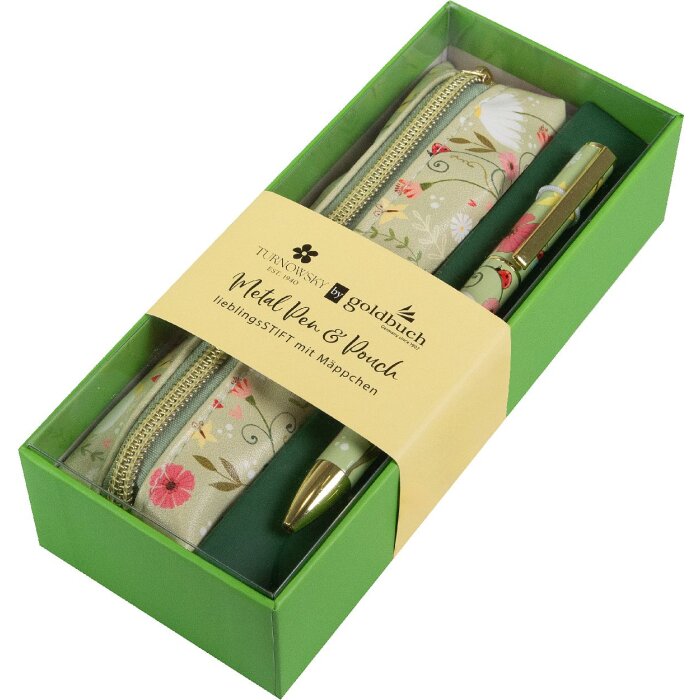 Set Goldbuch Matita preferita & Portaoggetti Secret Garden verde sage
