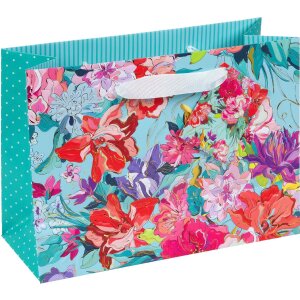 Tasca regalo Goldbuch Velvet Bloom 18x8 cm, Oro