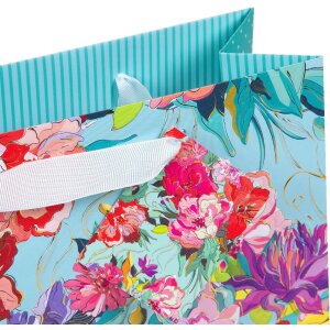 Tasca regalo Goldbuch Velvet Bloom 18x8 cm, Oro