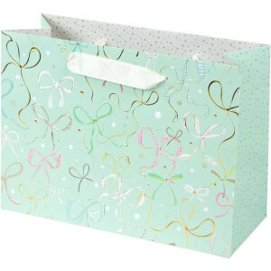 Tasca regalo Goldbuch Ribboné verde menta 18x10 cm