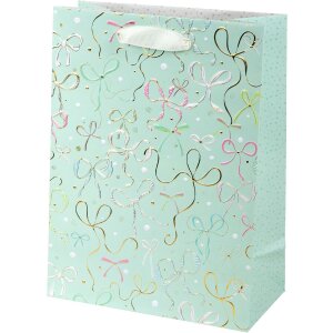 Tasca regalo Goldbuch Ribboné menta 30x21 cm con...