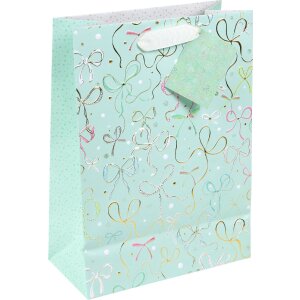 Tasca regalo Goldbuch Ribboné menta 30x21 cm con...