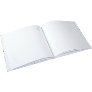 Libro degli ospiti Goldbuch Floral Embrace 24x22 cm, piegatura dorata, senza pergamena