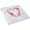 Libro degli ospiti Goldbuch Floral Embrace 24x22 cm, piegatura dorata, senza pergamena
