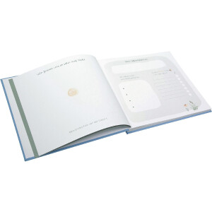 Quaderno per neonato Goldbuch Wolkenpoesie blu 24x22 cm