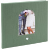 Album degli ospiti Herzensmoment Artischocke 24x22 cm, bianco, grande