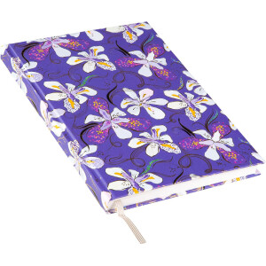 Goldbuch Notizbuch Orchid Mood purple 15x22 cm 200 blanko Seiten Fadenheftung