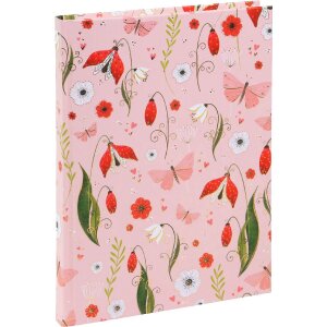 Notebook Goldbuch Secret Garden rosa 15x22 cm con 200 pagine bianche