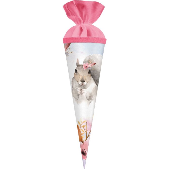 Tasca regalo Goldbuch con motivazione scoiattolo 35x11 cm con chiusura in feltro in cartoncino verniciato