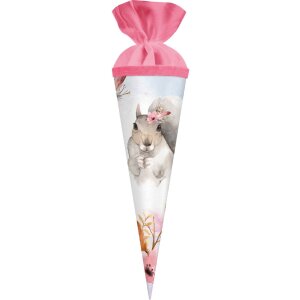 Tasca regalo Goldbuch con motivazione scoiattolo 35x11 cm con chiusura in feltro in cartoncino verniciato