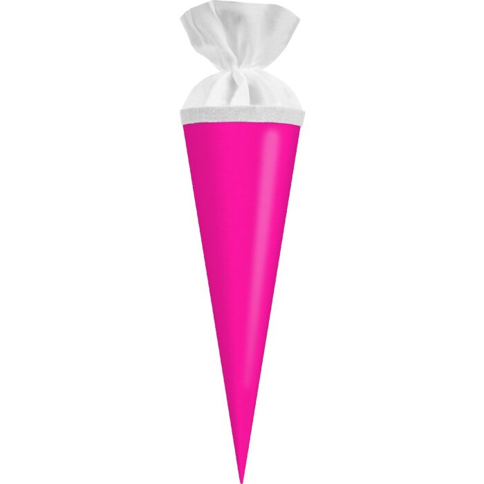 Tasca per fratelli con cerniera in feltro neon rosa Goldbuch 10x30 cm