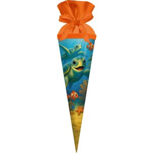 Tasca regalo Goldbuch Meeresfreunde 35x11 cm cartone lucido con chiusura in feltro