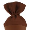 Tasca per fratelli Goldbuch con chiusura in feltro marrone cioccolato 10x30 cm