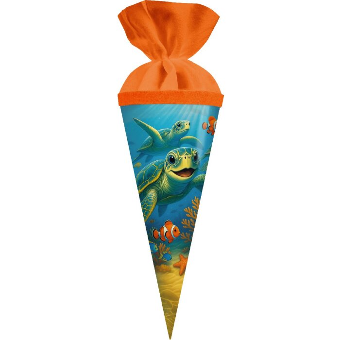 Tasca rotonda Goldbuch 50 cm Amici del Mare con chiusura in feltro