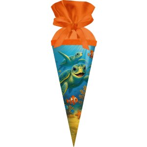 Tasca rotonda Goldbuch 50 cm Amici del Mare con chiusura in feltro