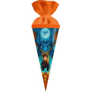 Borsa Drachenfreund Goldbuch 50 cm rotonda, cartone...