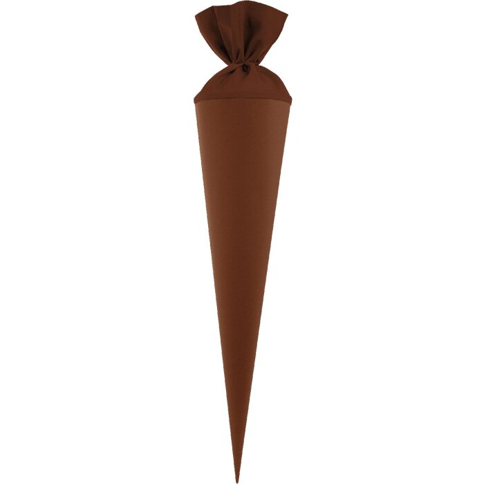 Tasca da scuola Goldbuch con cerniera in feltro cioccolato scuro 19x70 cm