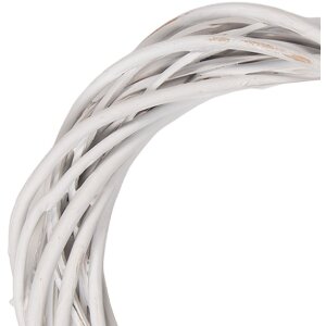 Cornice decorativa in rattan Clayre & Eef Bianco...