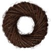 Corona decorativa in rattan Clayre & Eef Marrone Ø 50x13 cm rustica per porta parete tavolo
