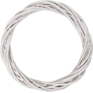 Corona di Natale in rattan bianco Clayre & Eef...