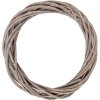Girofioro in rattan Clayre & Eef 6RO0603XS Marrone Ø 20x3 cm per decorazione natalizia